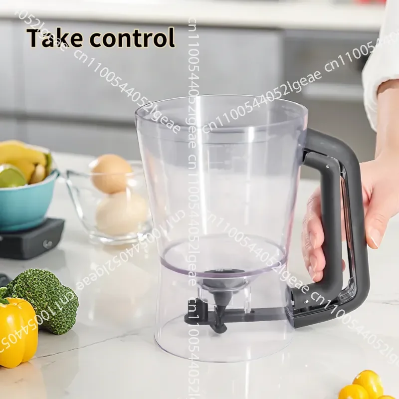 Batter Dispenser Batter Funnel Cup Cake Handheld Dispenser Measuring Cup Baking Tool 2 Pieces