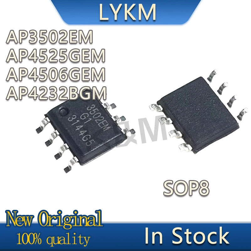 Chip Original Power Management, Em estoque, AP3502EM, AP4525GEM, AP4506GEM, AP4232BGM, Novo, 10 peças