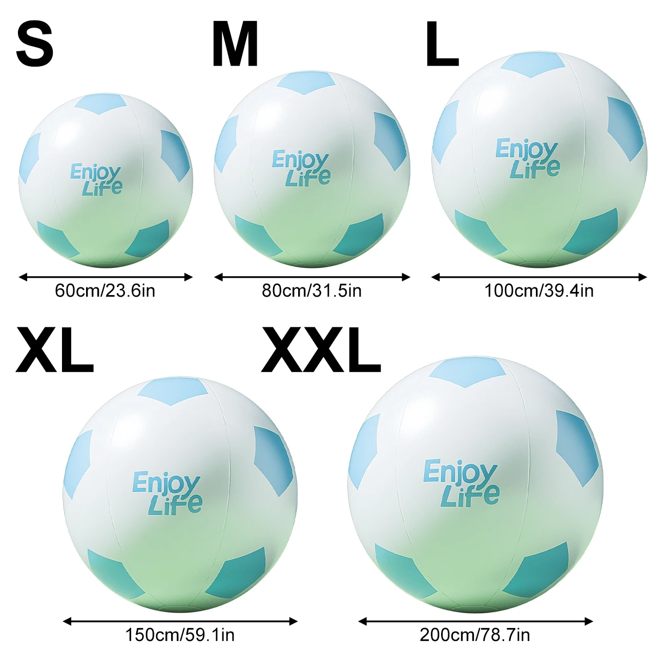 Palline sportive di grandi dimensioni da calcio gonfiabili 1PC per bambini Gioco di attività all'aperto Piscina Giocattoli Decorazione Bomboniera