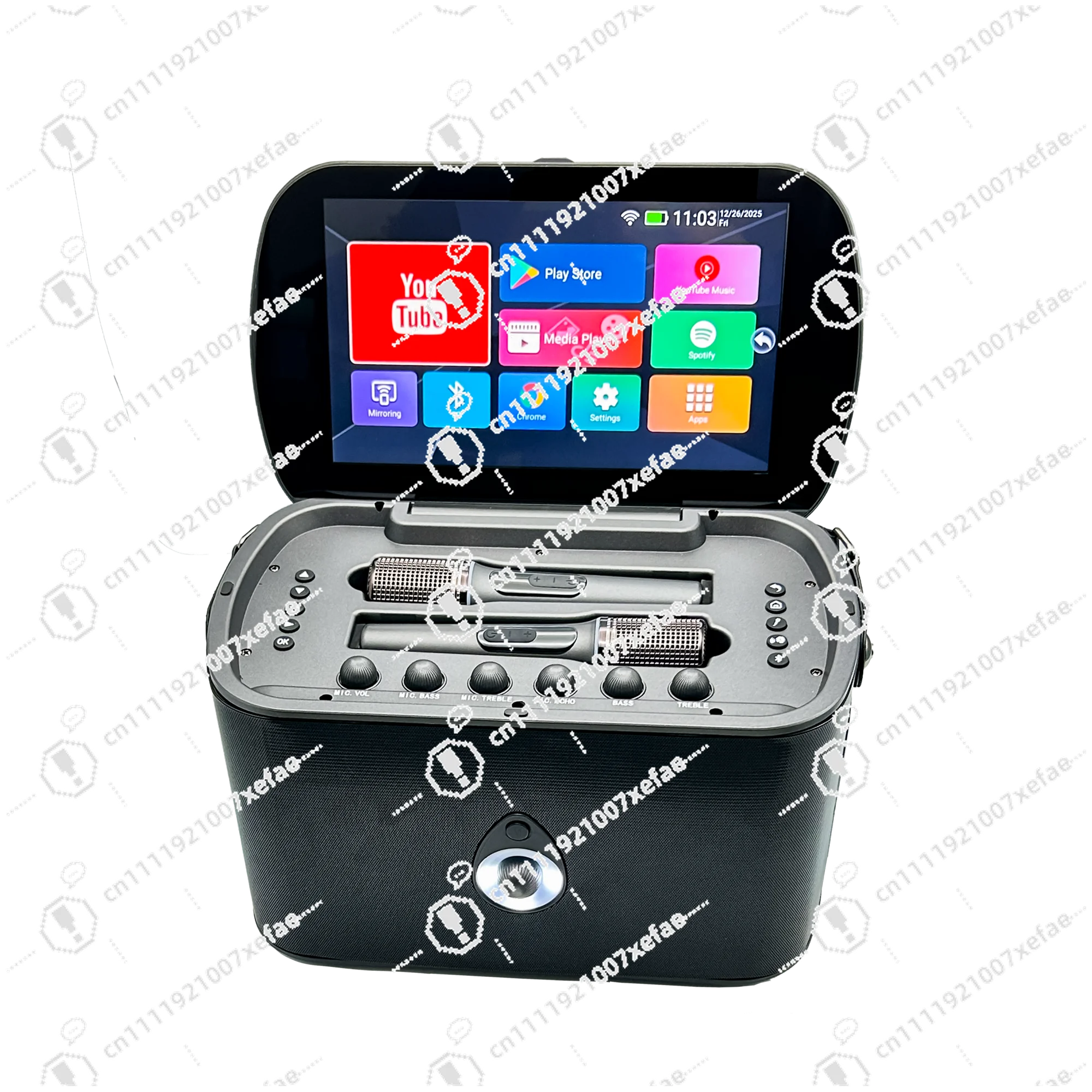 K50 Portable Clamshell Smart Display Touch Screen Home KTV Sound System