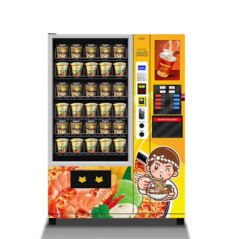 Smart Sticker Hot Water Vending Machine Cup Noodle And Ramen Vending Machine Self Service Kiosk Coffee for Foods and Drinks