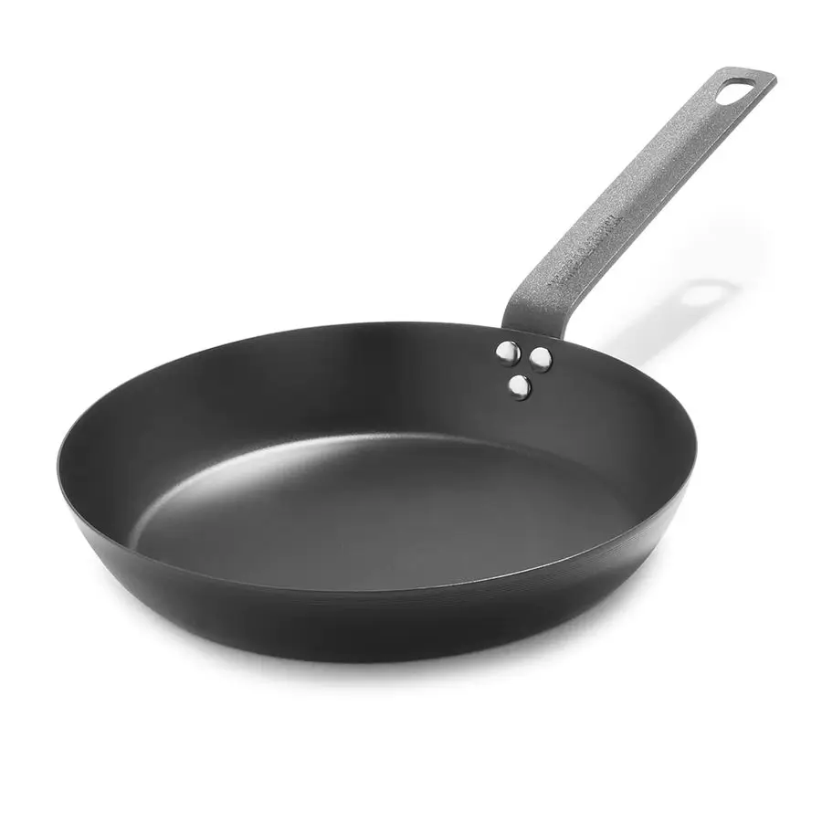 

PreSeasoned Carbon Steel 10 Frying Pan Skillet, Use on Induction, Stove and Grill, Durable, EvenHeating, for Searing, Grilling,