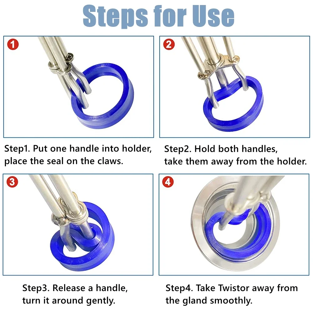 Universal Hydraulic Cylinder Piston Rod Seal U-cup Installation Tool S/M/L Stainless Steel Boost Controller Repair Tool 3pcs SML