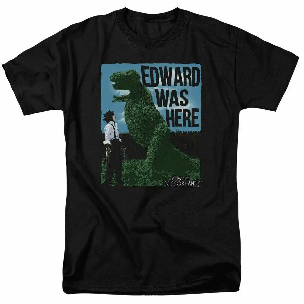 

Edward Scissorhands Edward Was Her T Shirt Mens Licensed Classic Movie Tee Black