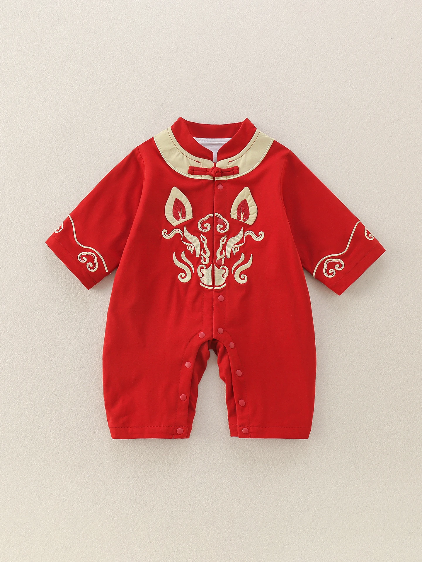 

Celebration New Year Outfit Baby One Year Old Birthday Rer Cotton Overalls Festive Clothing for Newborn Spring Collection