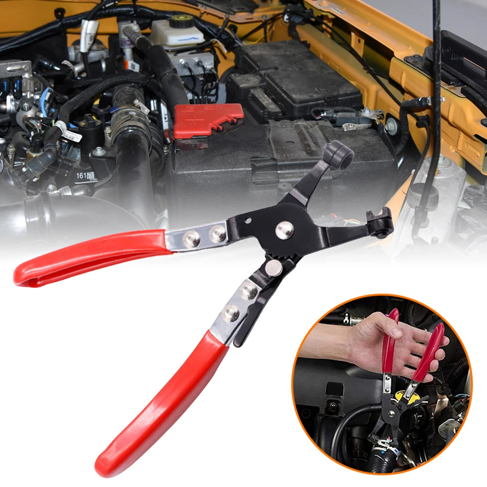 Auto Pliers Removal Tool Thicker Handle Flat Band Ring Tube Clamps Enhance Strength Comfort for Plumbing Water Fuel Coolant Hose