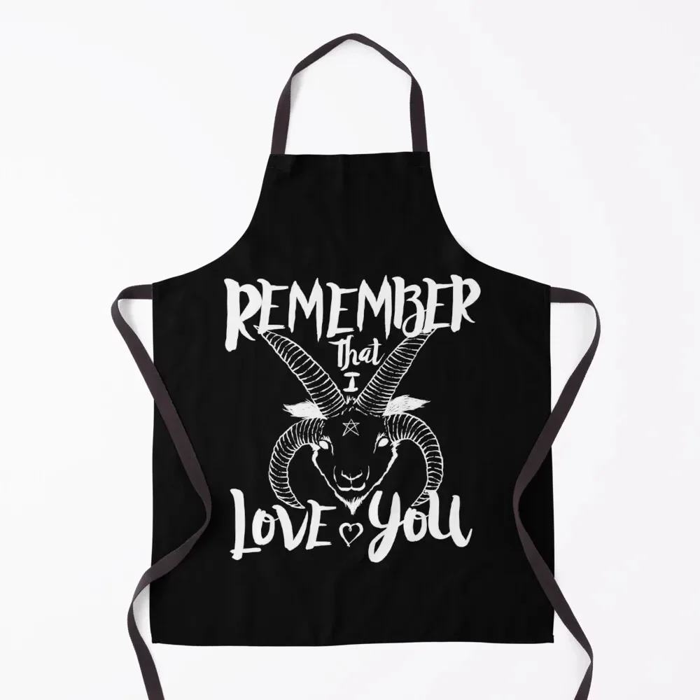 Remember That I Love You Apron kitchen utensil Nursing Woman Kitchen Apron