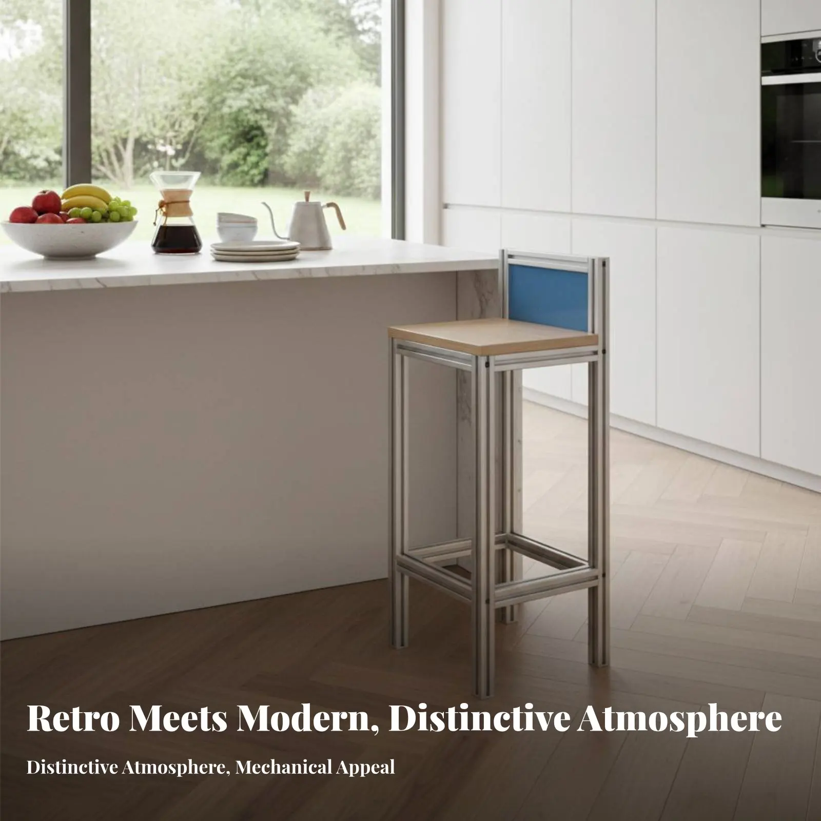 

Барный стул без спинки с круглым сиденьем, высокий, в ретро-стиле, минималистичный, для домовладельцев, хозяев, кухонных островков