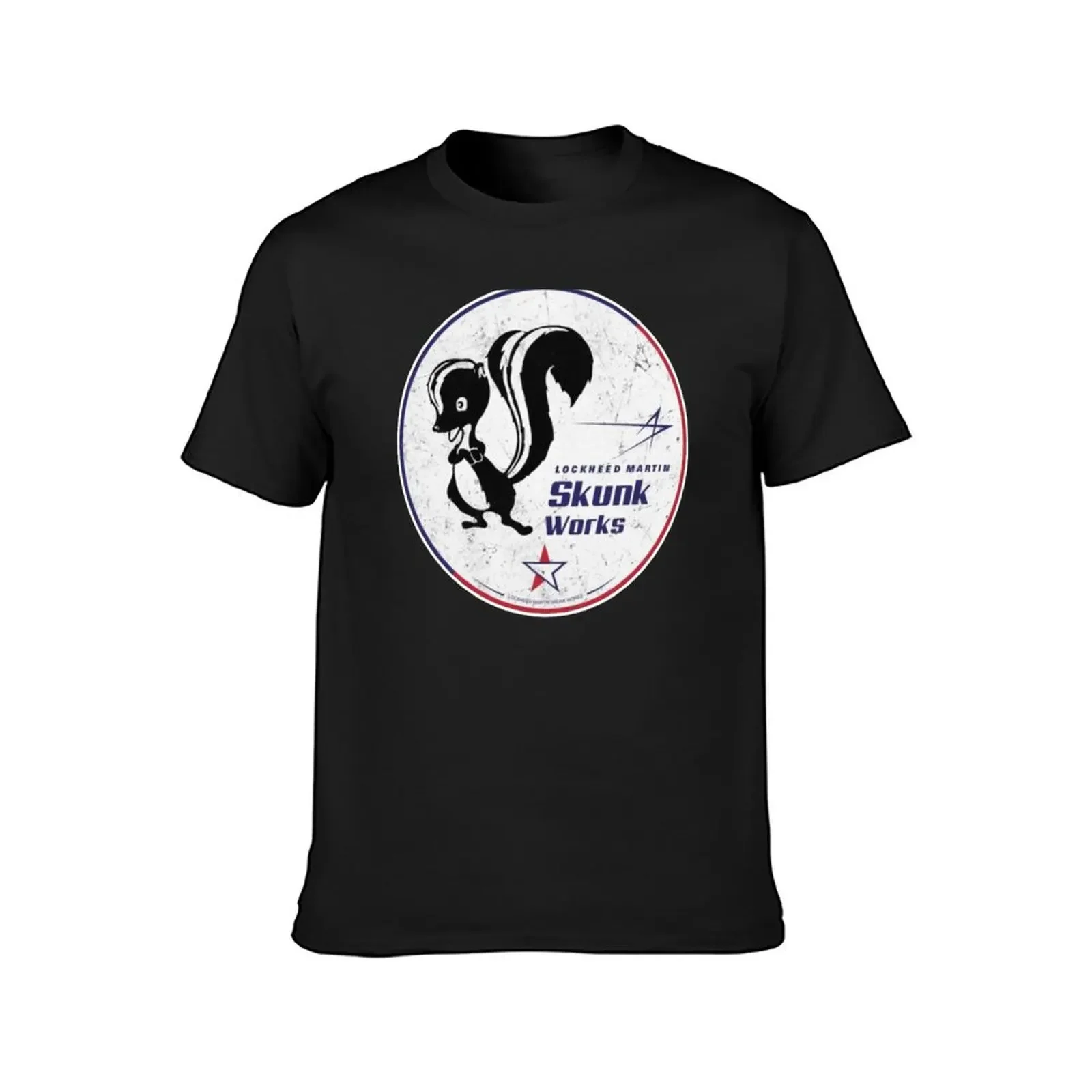 SKUNK WORKS T-Shirt summer tops Aesthetic clothing mens funny t shirts