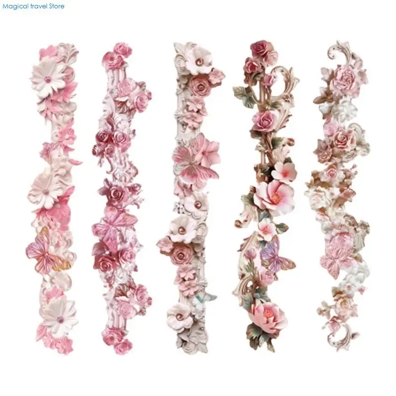N2UB Flower Sticker Adheisve Sticker for Scrapbooking Journal Planner Phone Case