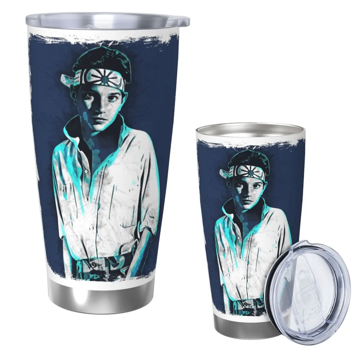 Ralph Macchio - Karate Kid Stainless Steel Tumbler Vacuum Insulated Mug Thermal Cold Bottle Straw With Lid 20oz