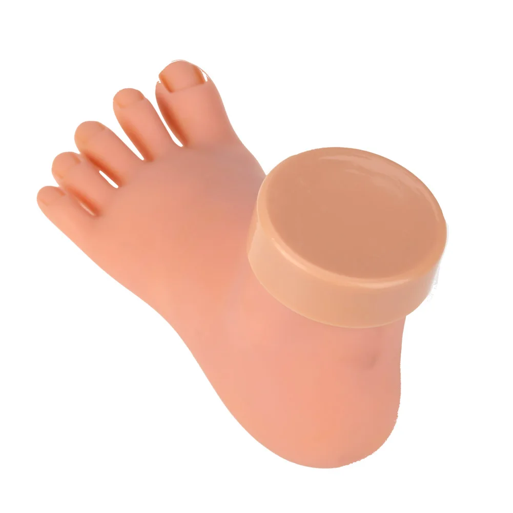 

Силиконовая тренировочная модель стопы, гибкий протез, маникюрный инструмент, подвижный мягкий инструмент для дизайна ногтей для обучения ногтям, дисплей
