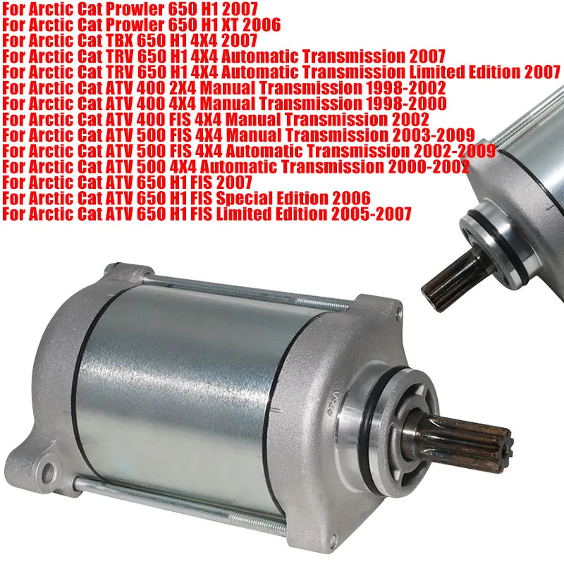 

Starter Motor Electric Engine For Arctic Cat Prowler TBX TRV 650 400 500 0825-014 0825-012 0825-001 3545-024 3545-015 3545-015