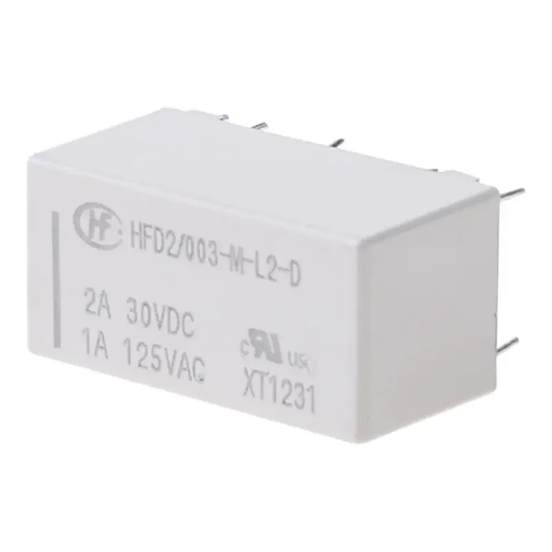 HFD2-003-M-L2-D Double In-line Single Coil รีเลย์ 10 Pin 3V Coil Bistable Latching Micro Mini รีเลย์ติดตั้งง่าย