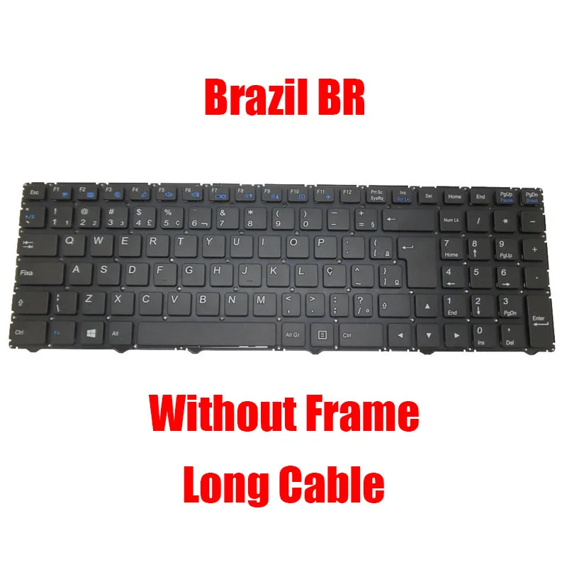 

BR DM ES FR GK GR JP Keyboard For CLEVO WA50SFQ W950AU W950JU W950KL W950K W955AU50BU W950LU W950SU2 W950TU W951UK W952AU