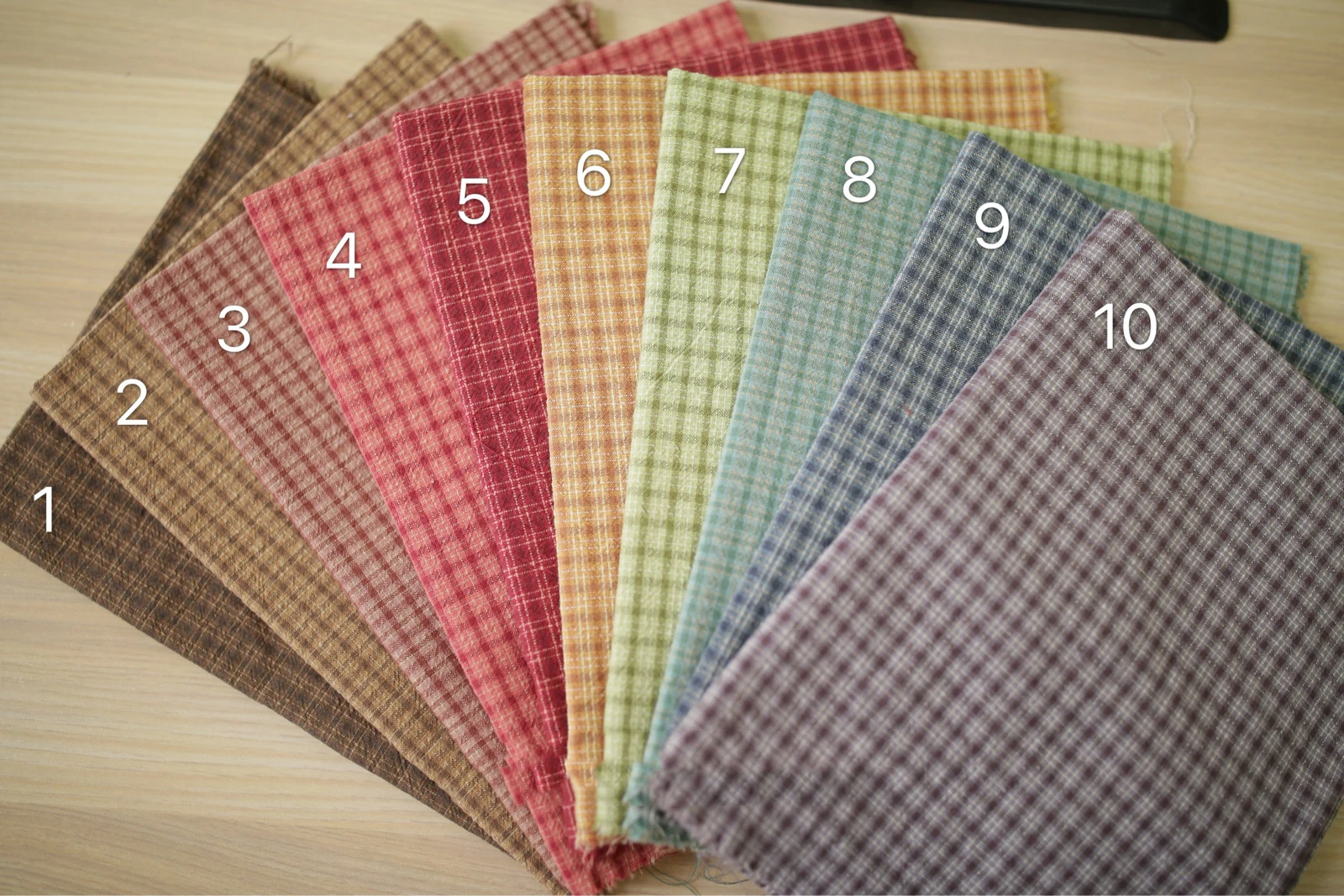 50*70cm High Quality All Cotton Twill Flannel Cloth Sanding Soft Fabric And Yarn Dyed Plaid Shirt Hand-made Cloth DIY 240g/m