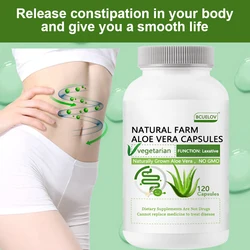 Aloe Vera Capsules for Weight Loss, Detoxification, Digestion, Fat Burning, Appetite Control, Bowel Movement, Metabolism