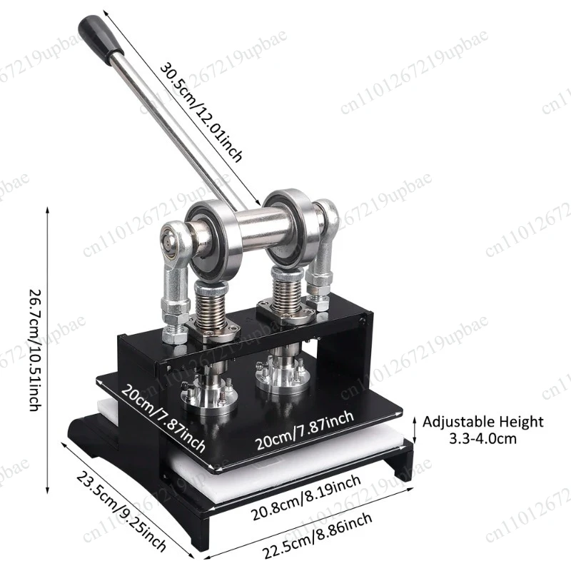 Heavy‑Duty Handmade Die Cutter Dual Guide Shafts Leather Cutting Embossing Machine for Various Materials