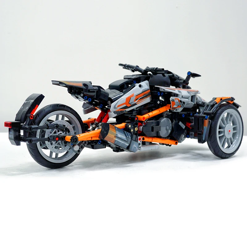 

НОВЫЙ MOC 88013 Набор моделей мотоцикла, 1288 шт., строительные блоки, кирпичи, развивающая игрушка-головоломка, рождественские подарки