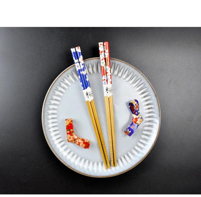 2 pair panda of bamboo chopsticks household long chopsticks non-slip set tableware chopsticks Multi color Wooden Chopsticks set