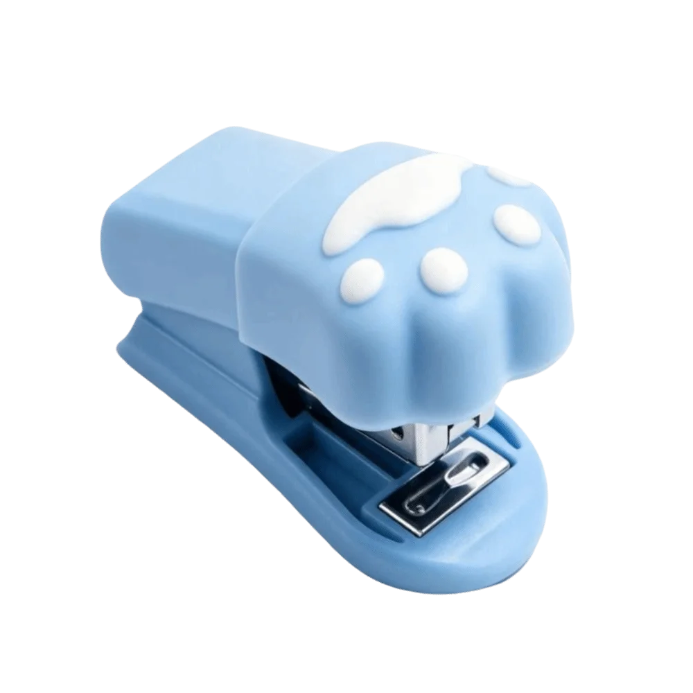 Handheld Mini Stapler Set Cute Design Lever-Operated Cat Paw Stapler Multifunctional Ergonomic Cat Claw Stapler Office Use