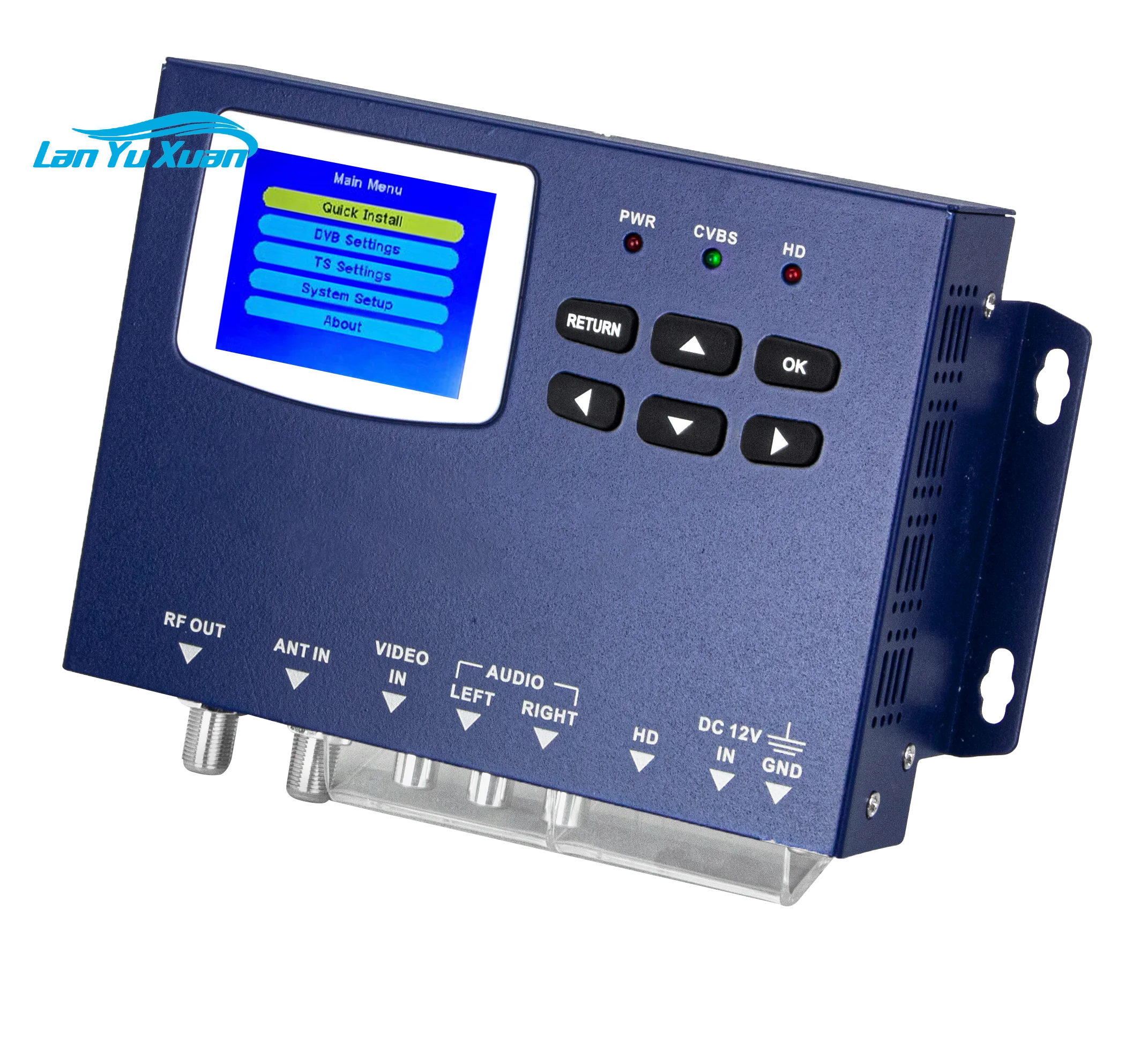 DMB-9590 MINI One Channel Single RF HD to DVB-T Modulator H264 CVBS to ISDB-T Modulator MAX 1080P