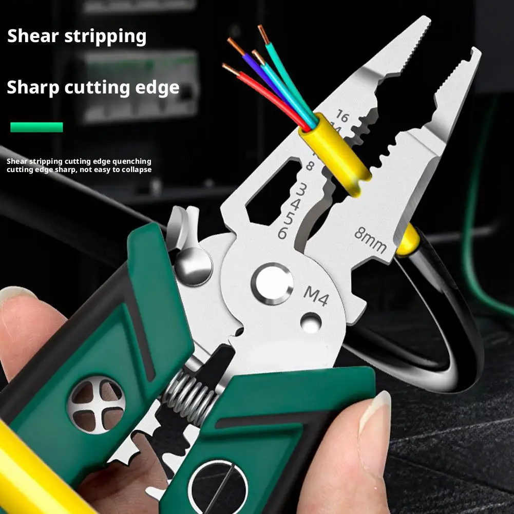18 في 1 متعددة الأغراض سلك متجرد كهربائي Crimpe كماشة مزدوجة شفرة سلك متجرد كماشة أداة اليد المهنية #1