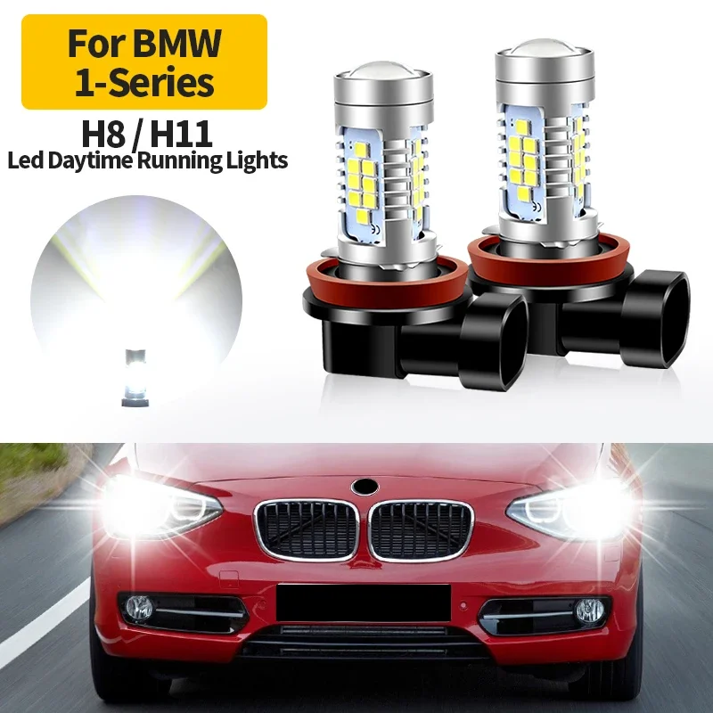 

2 шт. Canbus без ошибок светодиодные дневные ходовые огни DRL лампы H8 H11 для BMW 1 серии E81 E87 E88 E82 автомобильные аксессуары
