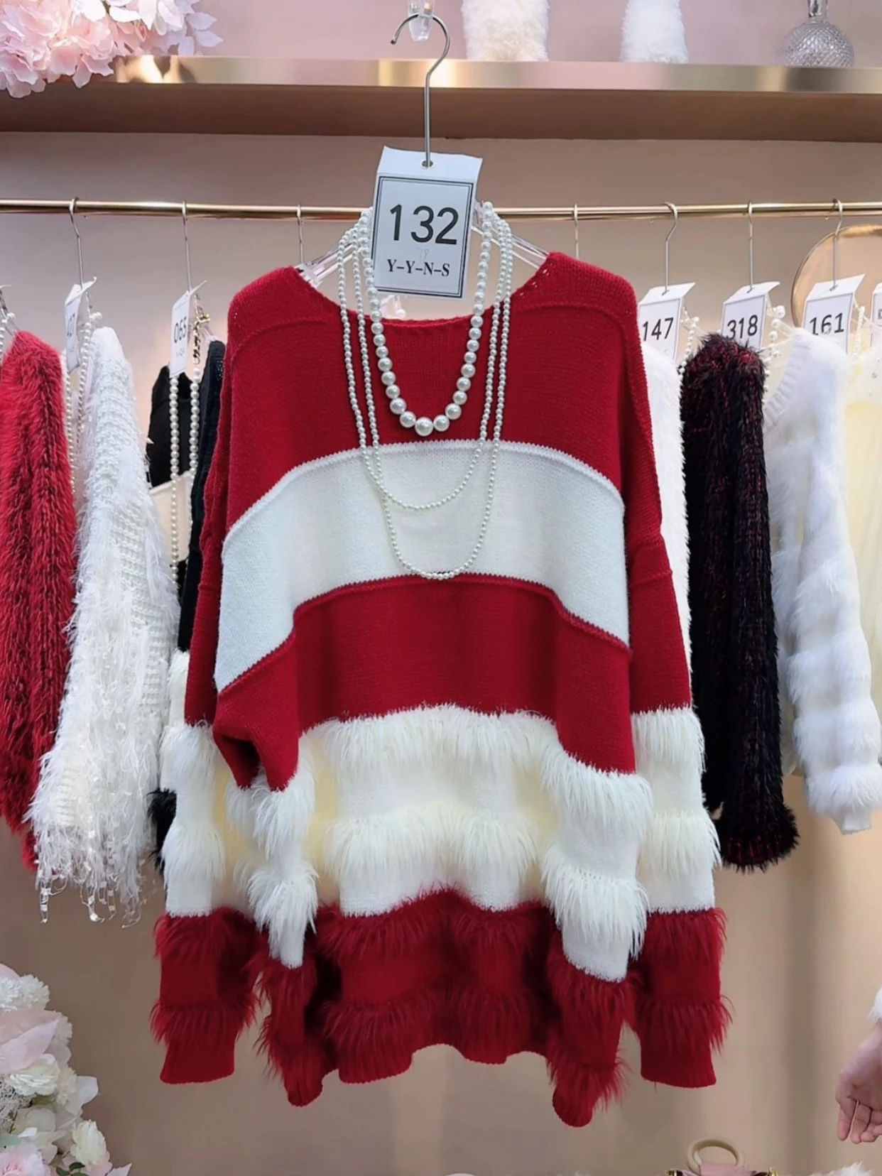 

Korean Lazy Sle Striped Loose Women's Sweater Soft Color Blo Autumn Winter New Knitted Top Faionable Versatile Comfortable