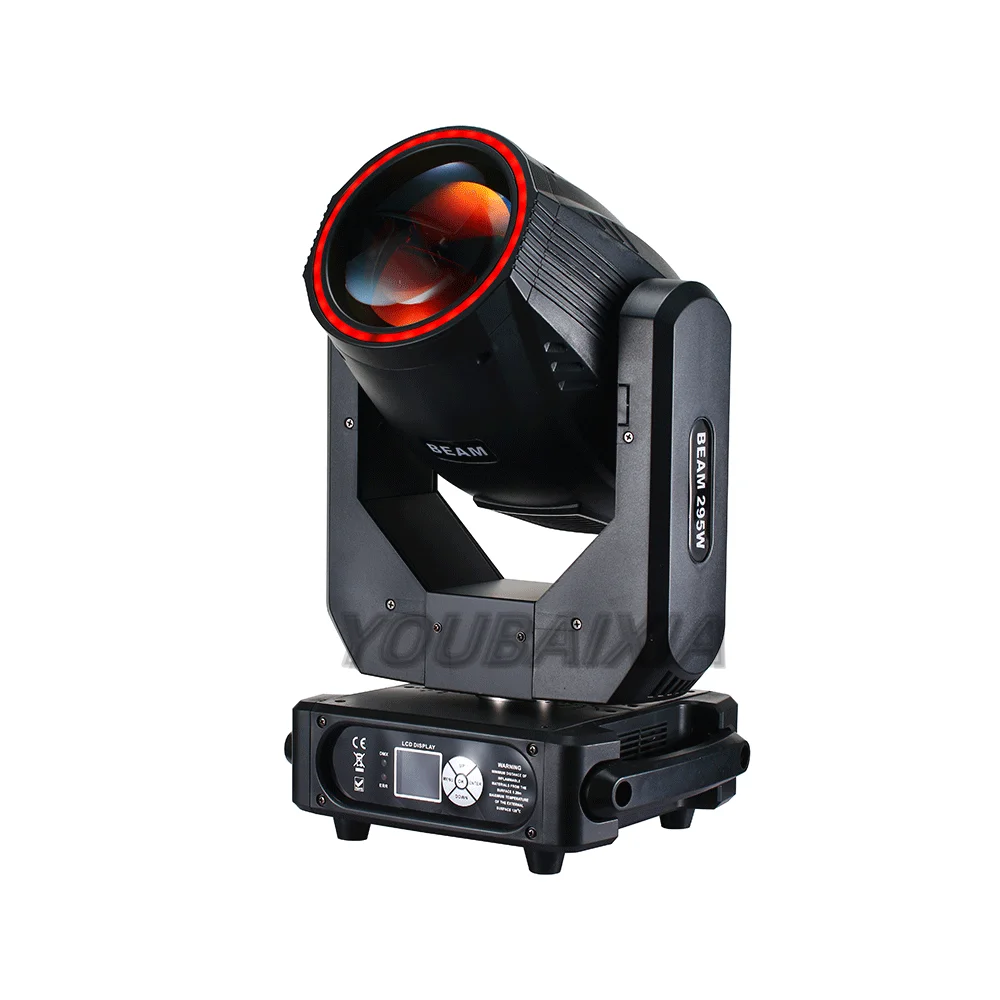 LED 295W Beam Head Mobile 14R Spot Cleaning Gobo Biprism High Power DMX Light DJ Stage Bar Disco Concert Party
