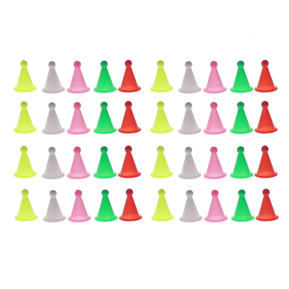 

100Pcs Mixed Color Plastic Checker Replacement Pegs Board Game Accessories Educational Game for Kids Mixed Color Checker