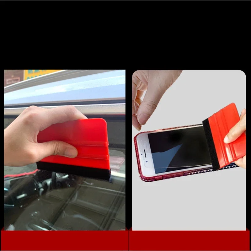 Vinyl Wrap Car Film Install Squeegee Carbon Fiber Wrapping Tool Auto Foil Window Tint Scraper Household Car wool felt squeegee