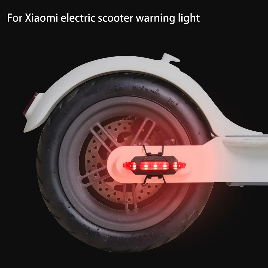 New Bicycle Waterproof Rear Tail Lights for Xiaomi M365/M365 Pro/Pro2 Electric Scooter Light LED USB Style Bike Cycling Portable