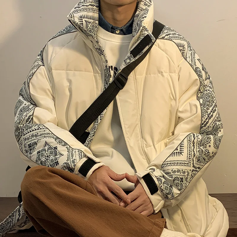 

Новая зимняя модная утепленная однотонная молодежная куртка-пуховик в трендовом городском стиле, белая, с наполнителем из утиного пуха