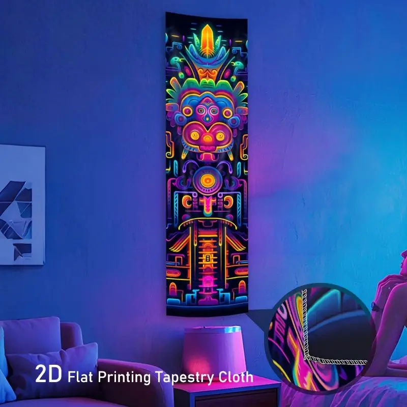 Psychedelic Aztec Totem Hanging Cloth Tapestry Living Room Apartment Background Wall Decoration Room Decoration