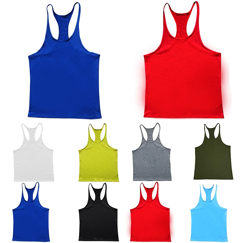 New Hot Sale Mens Summer Tank Top Breathable Cool Vest Running Shirt Cotton Tees Tops Bodybuilding Singlet Fitness Sleeveless