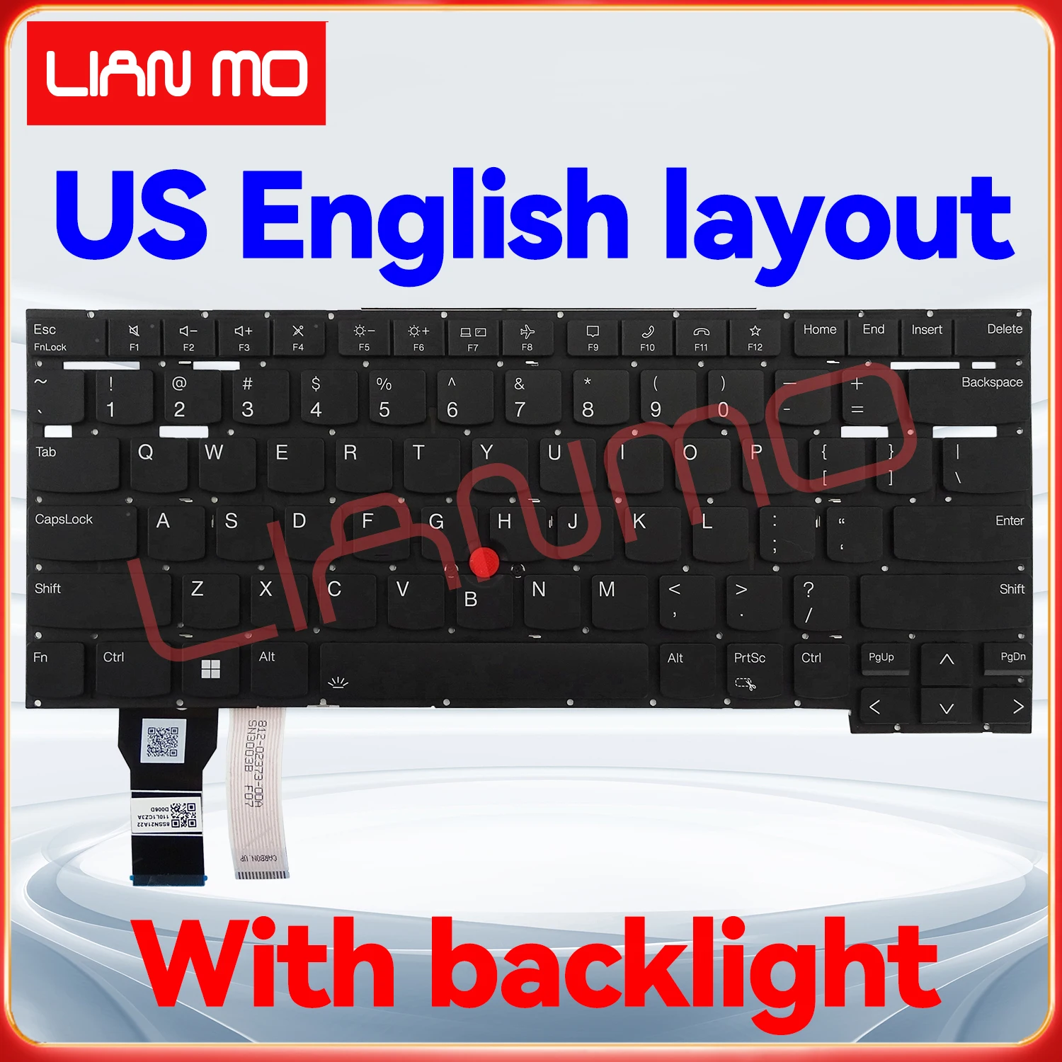 For Lenovo Thinkpad T14s Gen2 P1 Gen4 X1 Extreme Hermit 4th 2021 US English Layout Backlit Laptop Keyboard