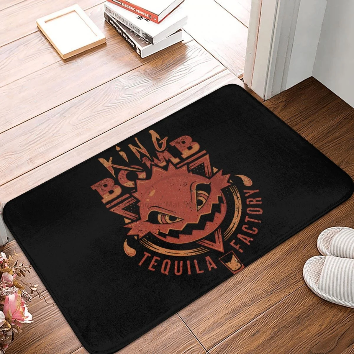 Final Fantasy Cid Game Anti-Slip Doormat Living Room Mat King Bomb Tequila Floor Carpet Entrance Door Rug Bedroom Decor