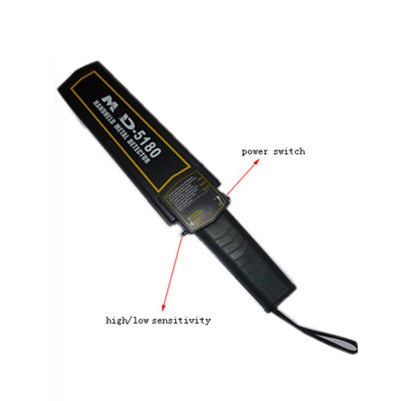MD-5180AB Handheld Metal Detector Alkaline Battery Powered for Wood Nail Detection in Factory School Mobile Phone And Dagge