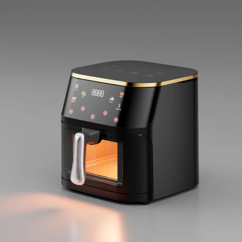 مقلاة هوائية 1 قطعة سعة 10 لتر منزلية ذكية صحية للطهي خالية من الزيت مقلاة كهربائية متعددة الوظائف للمطبخ