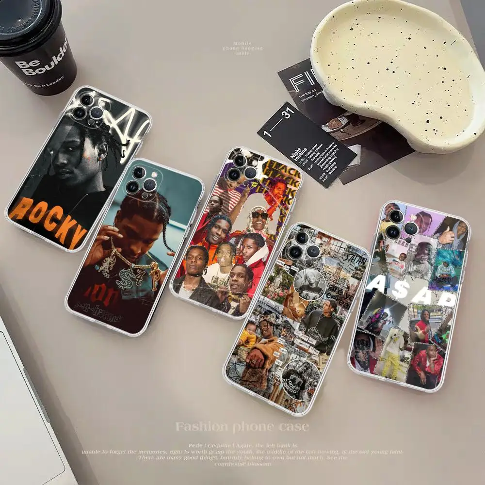 A-Asap Rapper R-Rocky Phone Case Silicone Soft for iphone 15 14 13 12 11 Pro Mini XS MAX 8 7 6 Plus X XS XR Cover