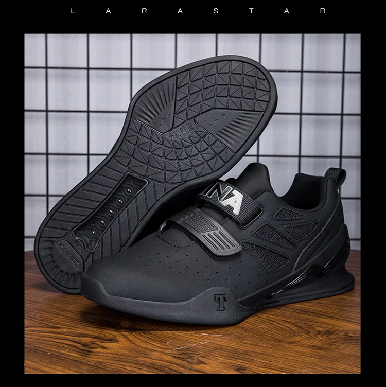 Professional Fashion Weightlifting Shoes Lightweight Wear-resistant Deep Squat Flat Shoes Men's Weightlifting Shoes Comprehensiv