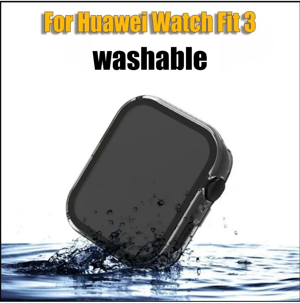 Закаленное защитное стекло с полным покрытием для Huawei Watch Fit 3, ТПУ защитный чехол с полным покрытием для Huawei Watch Fit 3