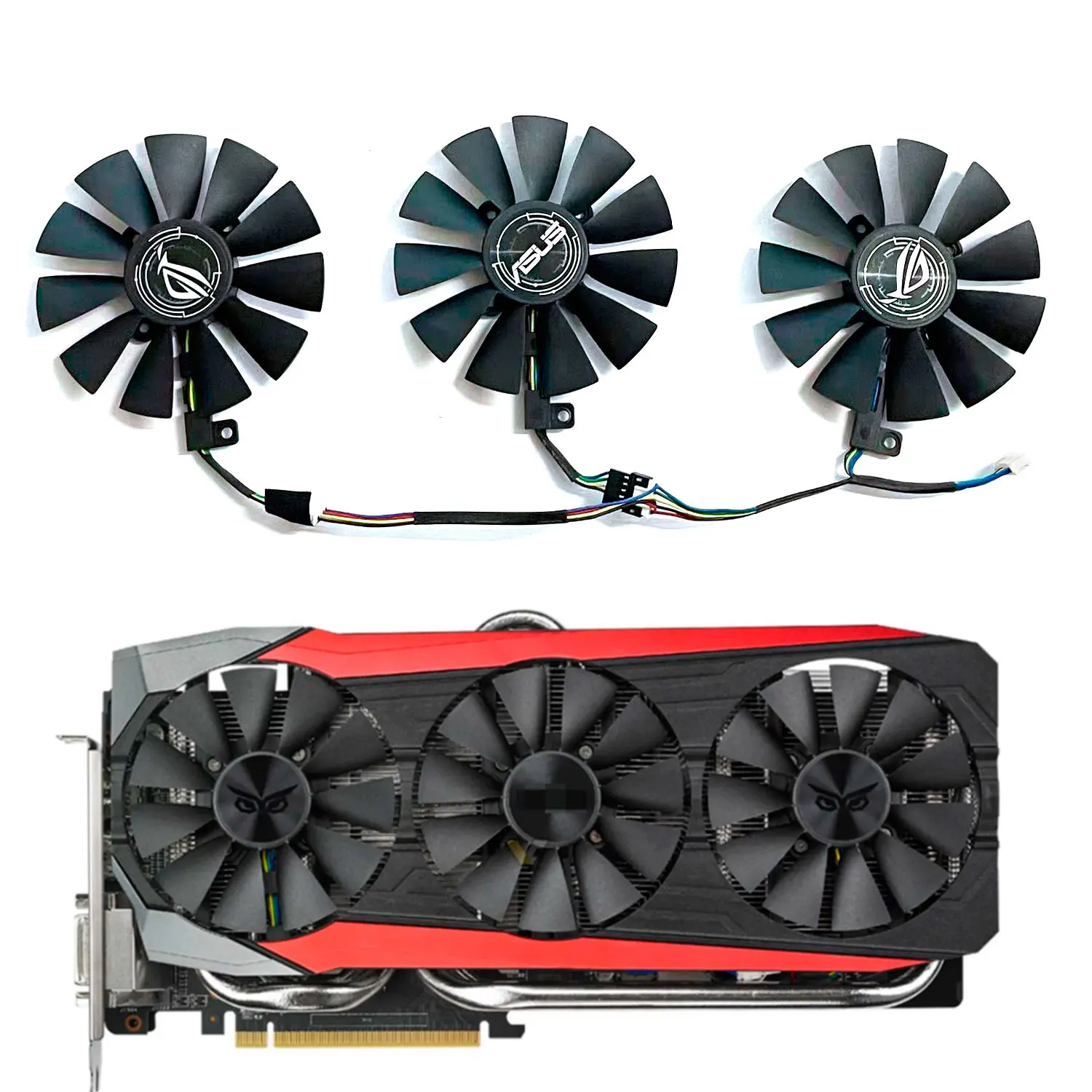 

New cooling fan 87MM 7PIN FDC10U12S9-C FDC10H12S9-D suitable for ASUS STRIX R9 Fury R9 390 390X graphics card