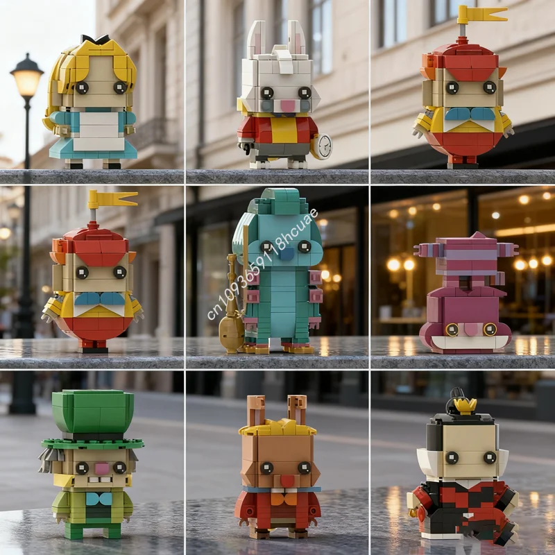 

1309pcs MOC Alice Wonderland Brickheadz Collection Model Building Blocks Assemble Toys DIY Creative Christmas Gift Idea Brick