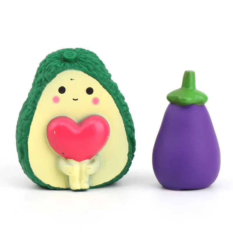 Novelty Funny Creative Cute Vegetable And Fruit Squeeze Will Scream Decompression Toys Cartoon Cute Fruit Decompression Toys