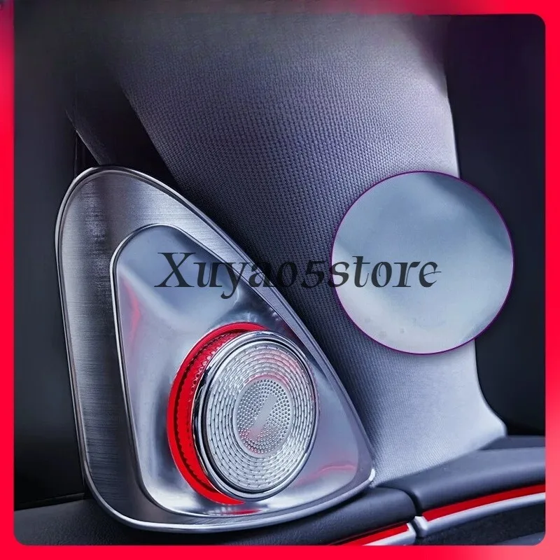 2024 New 4D Rotating Tweeter LED Ambient Speaker suitable for Tesla Model 3 Y Highland Car Accessories