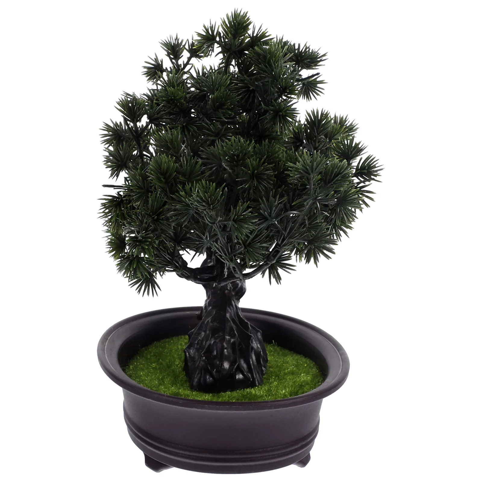 

Artificial Bonsai Pine Tree Faux Potted Plant Realistic Desktop Decor Small Fake Tree Ornament Fake Plant Desk Decorations