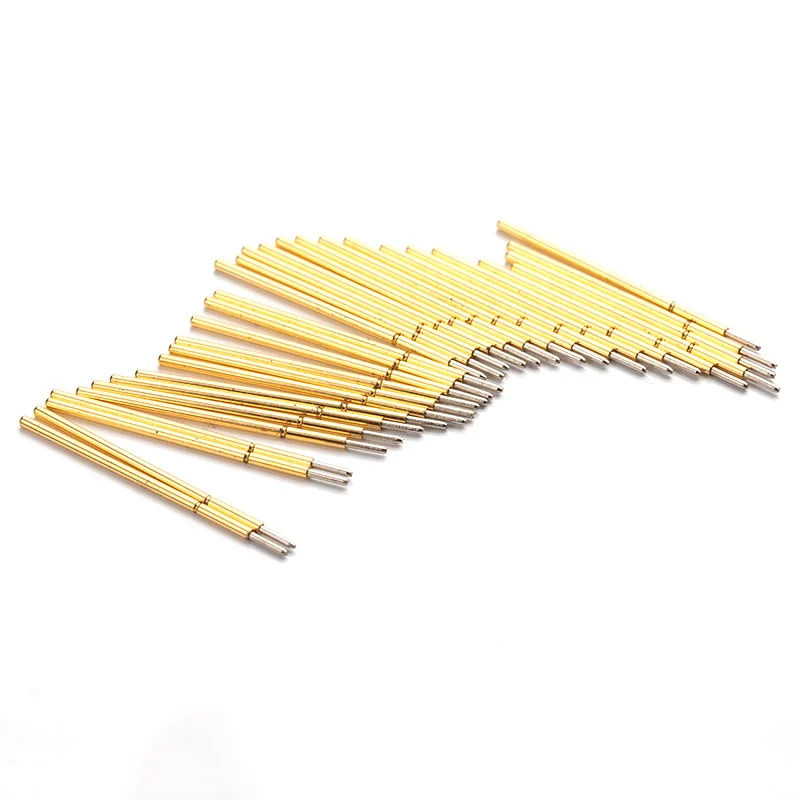 100 PCS/bag P058-F Four-jaw Plum Blossom Head Spring Test Pin 0.58mm Length 15mm PCB Pogo Pin