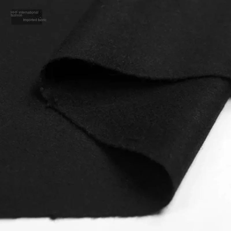 

Шерстяная ткань, брендовый модный дизайн, жесткий материал, сделай сам, шить, осень-зима, плотное пальто, брюки, черная ткань, ткань на метр
